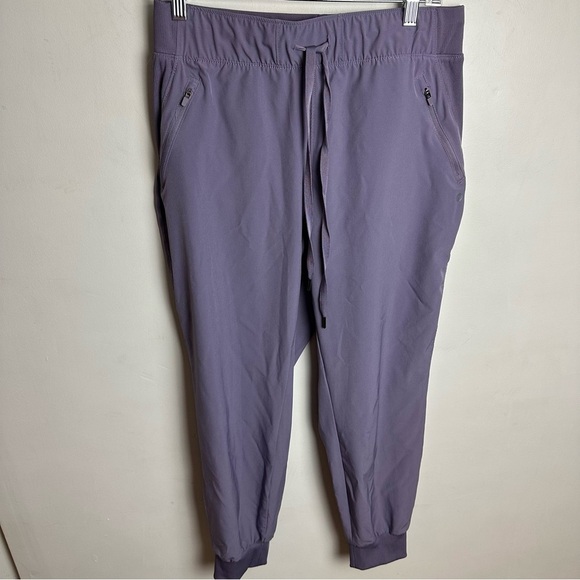 Apana Jogger Women's Size Large Pockets Zippered Running Athleisure Purple Comfy - Picture 1 of 7